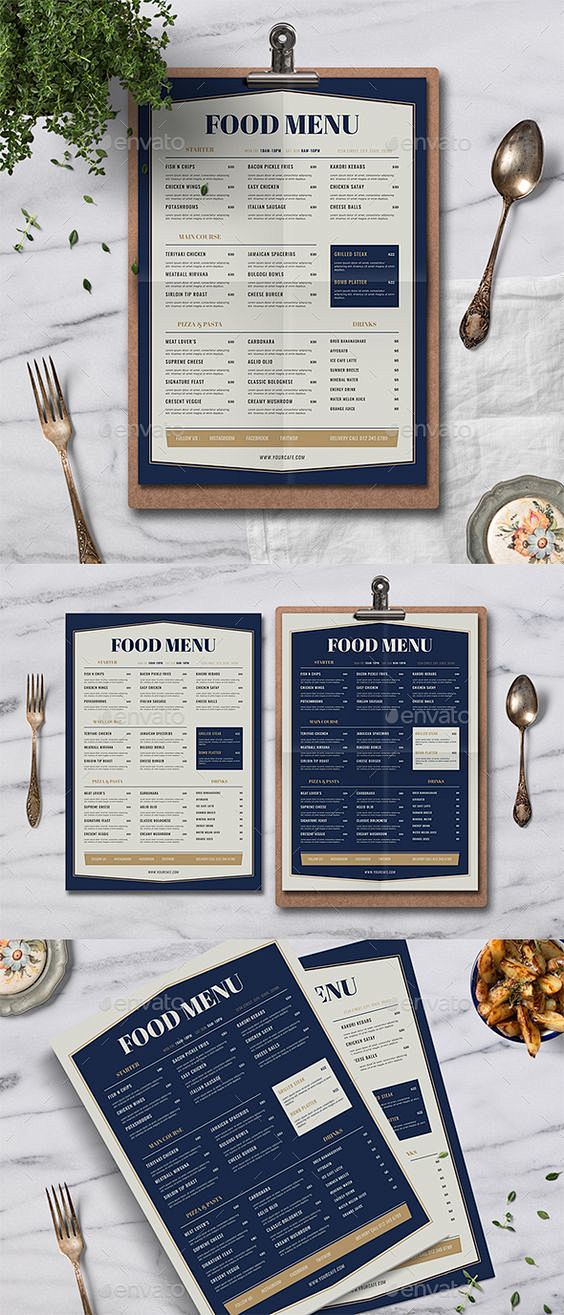 Elegant Food Menu - ...