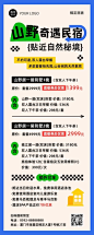 旅游山野民宿几何排版长图海报