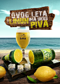 Lav Lemon Beer : Lav Lemon Beer PosterThis is artwork for print campain for Lav Lemon Beer. I have work on compositing of rendered layers in Photoshop, some retouching and adding details, fresh look and colors.