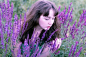 [薰衣草的花语是等待爱情] 紫色的薰衣草，熏染着紫色甜蜜的时刻。