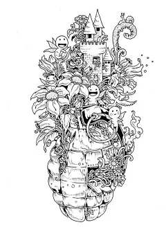 天才插画师Kerby Rosanes令人惊叹的手绘涂 文艺圈 展示 设计时代网-Powered by thinkdo3