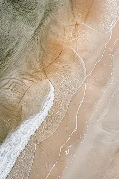 AI数字艺术创意大海沙滩海滩摄影图壁纸-众图网