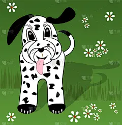 大麦町,狗,小狗,长的,动物耳朵,卡通,可爱的,纯种犬,哺乳纲,坐