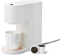 LIGHT &#;39N&#;39 EASY Single Serve Coffee Maker, K-cup Coffee Brewer with One-Press Fast Brew Technology, K-Nano (White)
