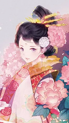 #古风##古风插画##古风绘画##古风美图# 何彼浓矣，华若桃李。（快来赏画咯~）
@左小翎 的作品~ ​​​​