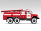 Dribbble - Fire Truck by Ilia Parshukov