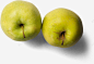 两个绿苹果GreenApples丨写实美食厨房食材 页面网页 平面电商 创意素材