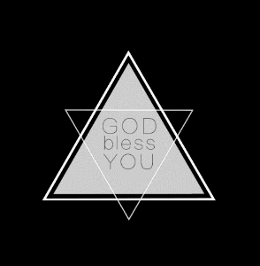 godblessyou上帝庇佑你小动画gif文字动态设计三角形六芒星