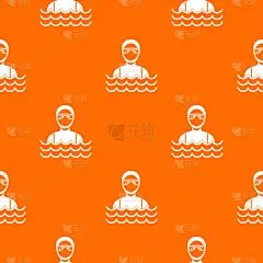 男人,式样,水肺潜水,潜水服,几何形状,套装,图像,海洋,重复,休闲