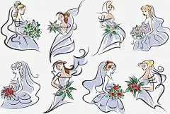 美丽女孩高清素材 花束 设计图片 免费下载 页面网页 平面电商 创意素材 png素材