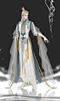 剑网3 - 外装设计大赛 古装美男仙侠师尊黄发