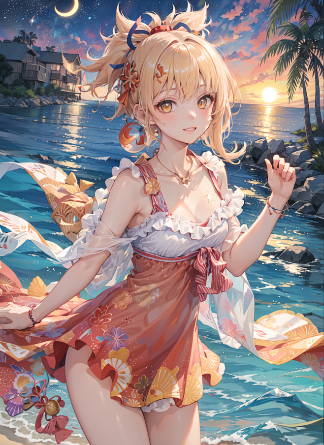 #原神 宵宫 - 望霙的插画