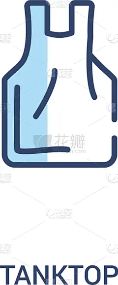 背心,极简构图,概念,计算机图标,线条,两个物体,轮廓,白色,衬衫,收集