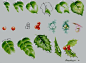 How to paint leaves and holly tutorial by Penny Nangle.