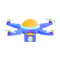 无人机送货服务 3D 图标