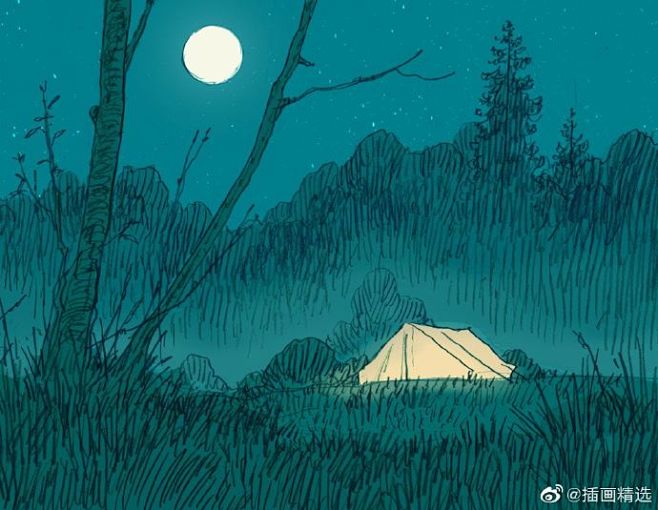 插画师Linnea Sterte的一组风景插画