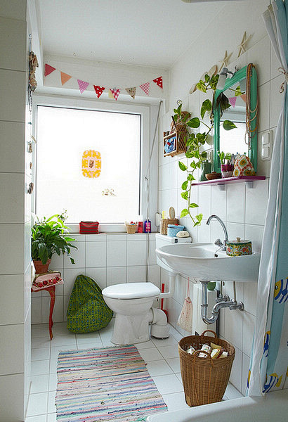 卫生间，也要有绿植 #卫浴#