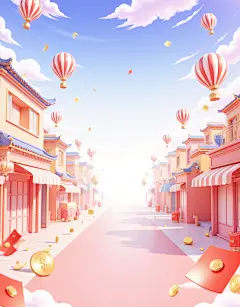 C4D电商粉色活动场景3D背景立体海报