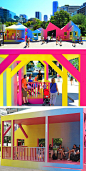 Colorful Porches Line A Pedestrian Space In Downtown Vancouver: