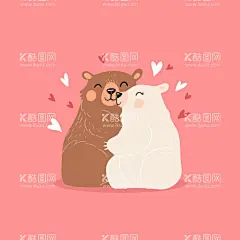 动物情侣   - 源文件下载【酷图网】动物情侣,浪漫动物,装饰,爱情,情人节,七夕节,浪漫,可爱