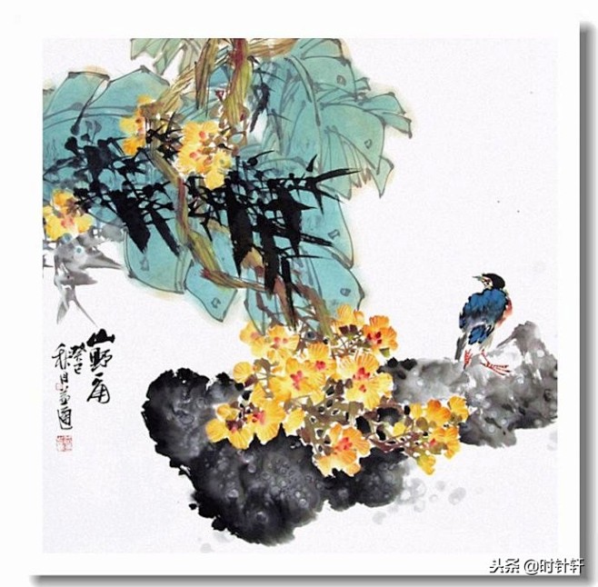 著名画家胡益通老师写意花鸟画作品欣赏