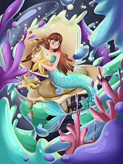 保护海洋环境世界海洋日插画