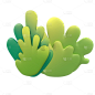 3D草丛元素贴纸