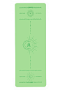 Virgo Earth Sign Yoga Mat in Lush Green : Our yoga mats have been specially designed to suit any yoga practice or fitness workout. Used correctly our mats are intended to elevate your practice or workout to new heights. Face the sun at the top of the mat 