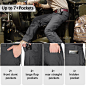 Amazon.com : FREE SOLDIER Men's Water Resistant Pants Relaxed Fit Tactical Combat Army Cargo Work Pants with Multi Pocket (Classic Gray 36W/32L) : Clothing, Shoes & Jewelry