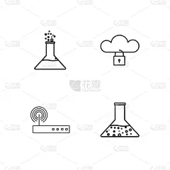 轮廓,符号,蜘蛛网,极简构图,商务,安全,数据,计算机,安全的,布置