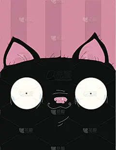 胖黑猫脸