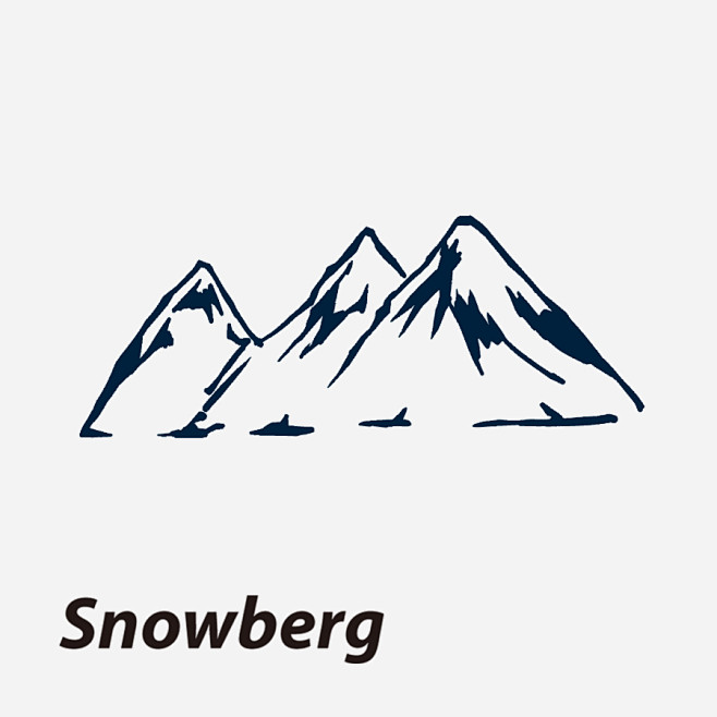 NEUF弗 创意纹身贴 雪山 进口环保 ...