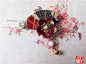 手工日系日式艺妓樱花扇子铃铛发饰和风和服汉服头饰发夹写真发夹-淘宝网