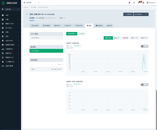 青云QingCloud 控制台 - 北京...