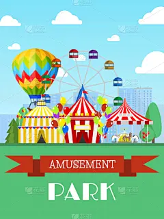 摩天轮,矢量,马戏团,绘画插图,市场营销,请柬,夜生活,游乐园,事件,非凡的