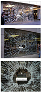 Broken Window Shop Optical Illusion: 