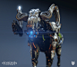 Horizon Zero Dawn - Charger, Lennart Franken : I was responsable for the highres model,  detailing and mechanical engineering of the robot. Also I was responsable for the texturing of the robot together with Daan Meysman.

https://www.artstation.com/artis