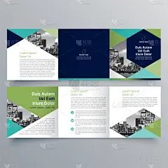 模板,小册子,创造力,折叠的,时髦的,商务,贺卡,图表,几何形状,传单