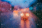 背景,秋天,水滴,街道,水,雨,抽象,玻璃,概念,照亮