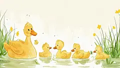 丑小鸭白天鹅插画高清模板免费下载-趣麦麦图