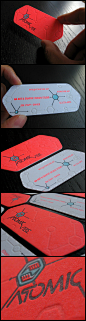 ATOMICvibe business cards #排版#