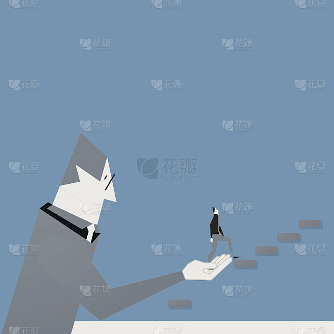 领导支持的概念。老板必须宽厚仁慈