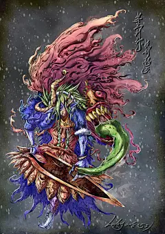 第三封印•执剑修罗：“罗生门前永远伫立着的狂徒，试图斩去人性的丑恶，不知从何时起他从挑战者变成的守护者……”