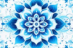 青花瓷花纹背景底图