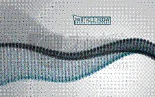 flowing particles wave dynamic sound motion 3d