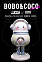 POPMART泡泡玛特 BOBO&COCO SPACE珍藏系列1000%艺术品潮玩预售-tmall.com天猫