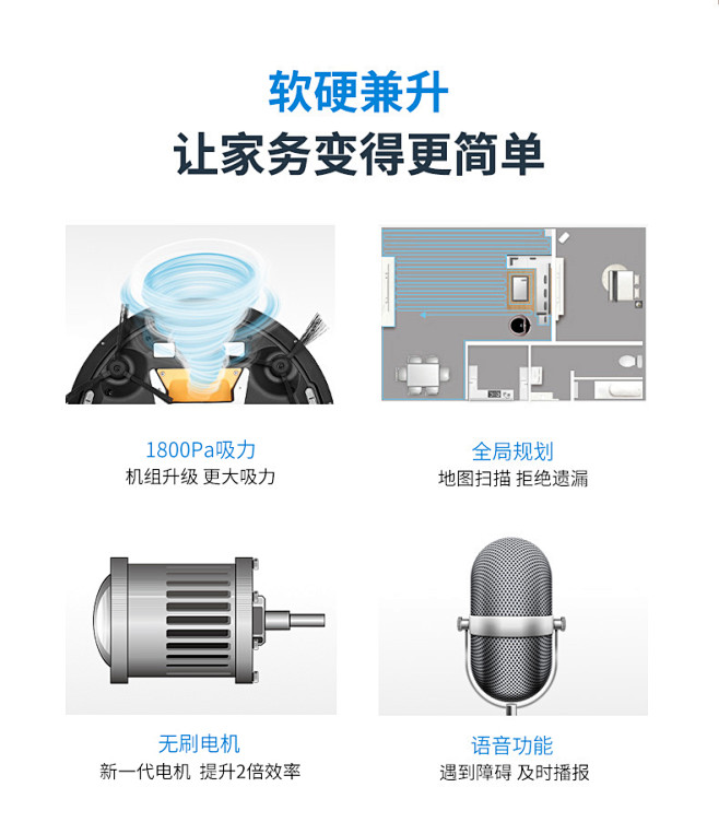 亨纳斯扫地机器人家用德国吸尘器超薄智能全...