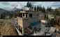 Days gone - Iron Butte Dam, Alex Wells : A modular kit was used to create the control tower outside of the Iron Butte Dam while the Dam itself was a more one off creation split in the middle for the destruction of it. Worked closely with design on getting