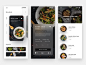 烹饪沙拉食品app卡素描列表设计ui