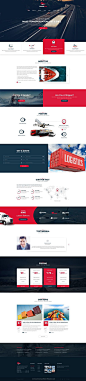 Transera is a clean and modern PSD Template for Transportation and Logistics…: 